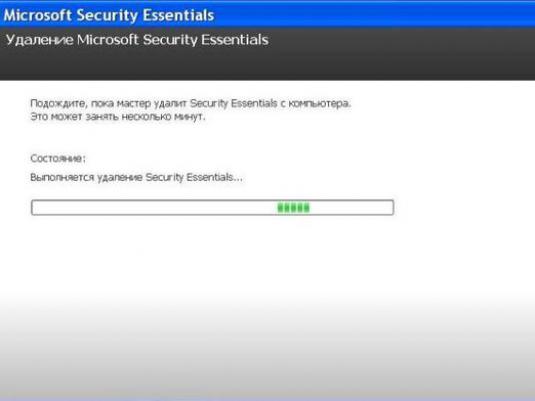 Jak odinstalovat Microsoft Security Essentials?