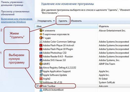 Jak odinstalovat program ve Windows 7?