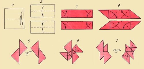 Jak vyrobit origami shuriken?